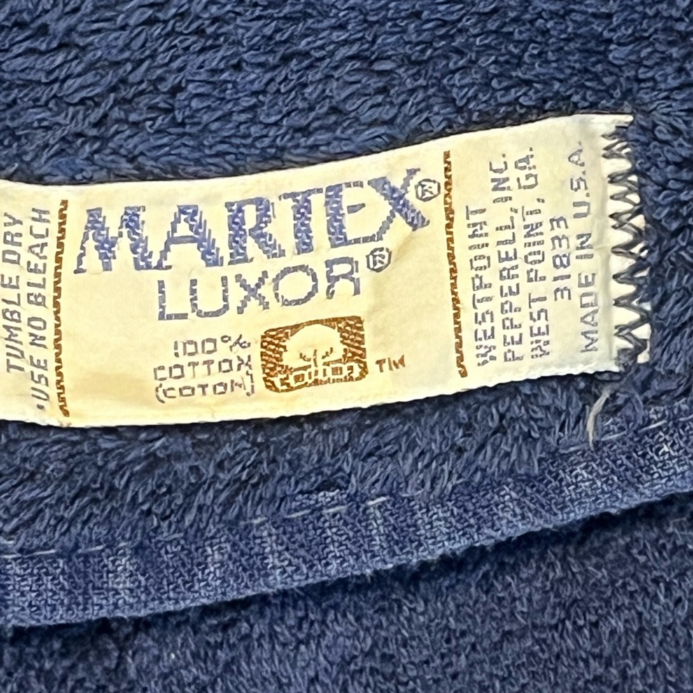 Vintage Martex Luxor bath Towel